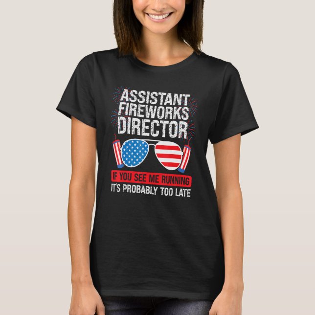 Camiseta Assistant Fireworks Director Me Running Assistant  (Frente)