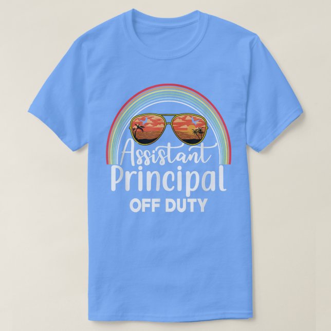 Camiseta Assistant Principal Off Duty Sunglasses Beach Suns (Frente do Design)