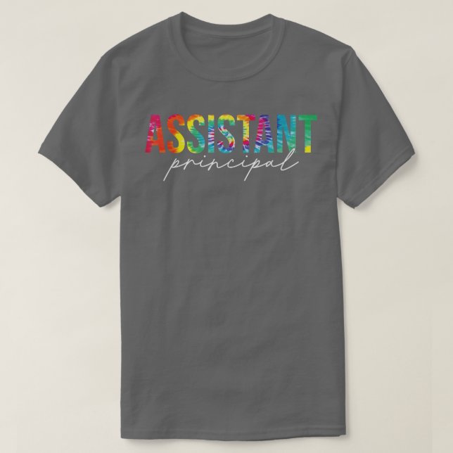 Camiseta Assistant Principal Tie Dye Appreciation School Gi (Frente do Design)