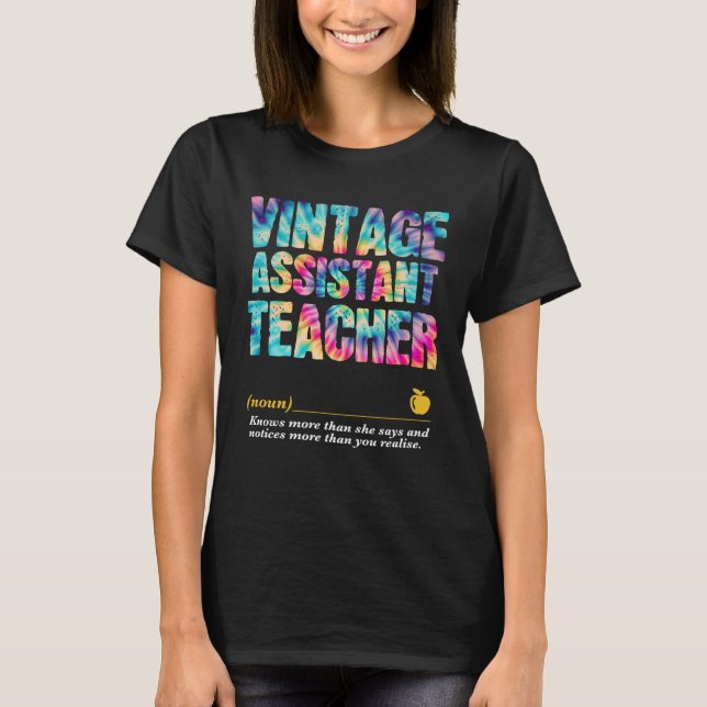 Camiseta Assistant Teacher Appreciation Week Back to School (Frente)