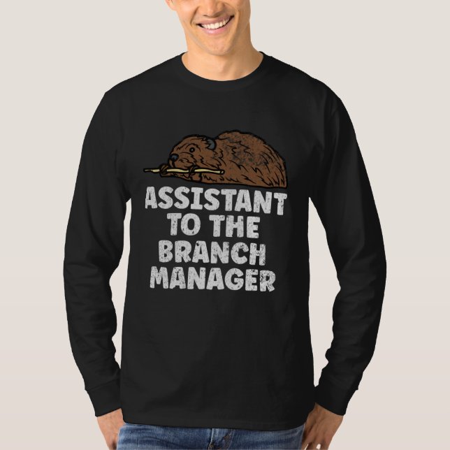 Camiseta Assistant To The Branch Manager Outdoors Animal  B (Frente)