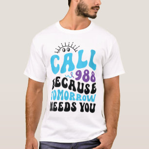 Camiseta Assistência Mental 988 Semana de Prevenção de Suic