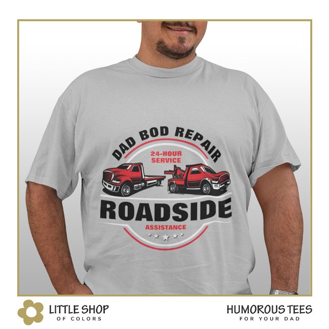 Camiseta Assistência Rodoviária para Reparos de Papai Barri (Criador carregado)