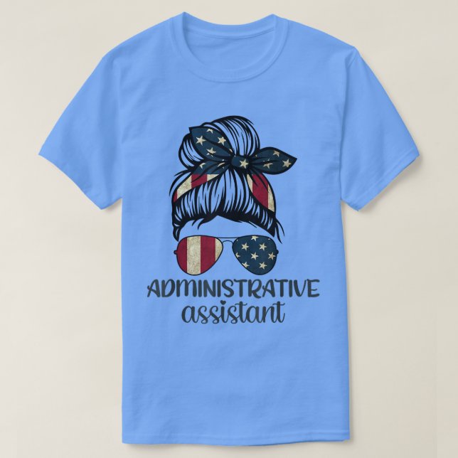 Camiseta Assistente administrativo da frente escola de dama (Frente do Design)