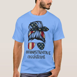 Camiseta Assistente administrativo da frente escola de dama
