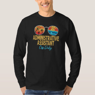 Camiseta Assistente Administrativo De Descarga Feliz Dia O 