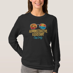 Camiseta Assistente Administrativo De Descarga Feliz Dia O 