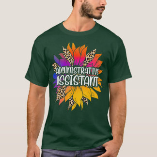 Camiseta Assistente administrativo de girassol