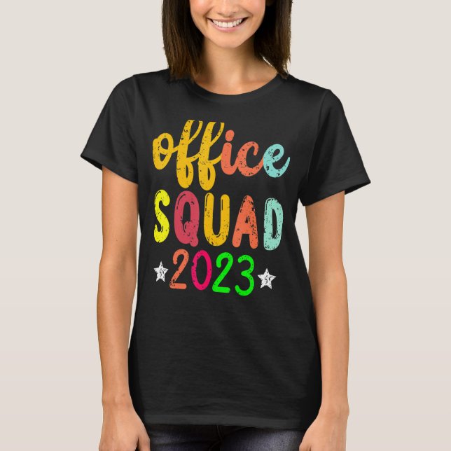 Camiseta Assistente administrativo do Office Squad,Serviço  (Frente)