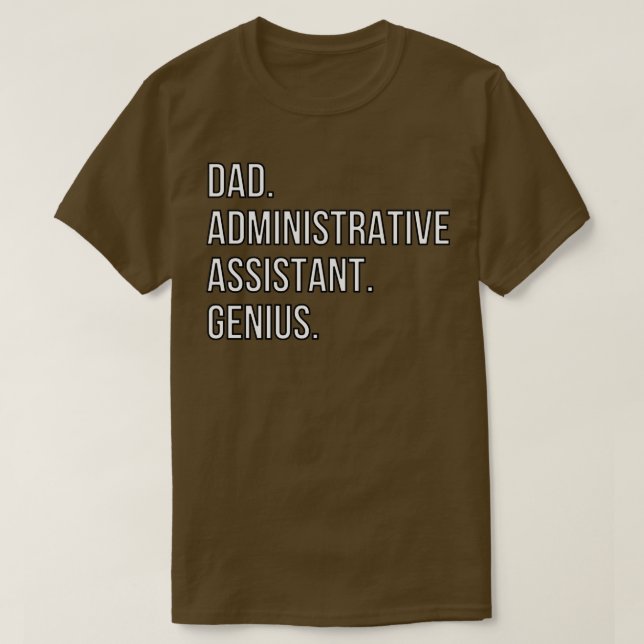 Camiseta Assistente administrativo do pai (Frente do Design)
