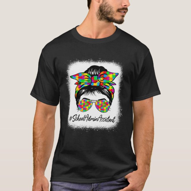 Camiseta Assistente Administrativo Escolar Mulheres de Coqu (Frente)