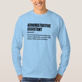 Camiseta Assistente administrativo sarcástico