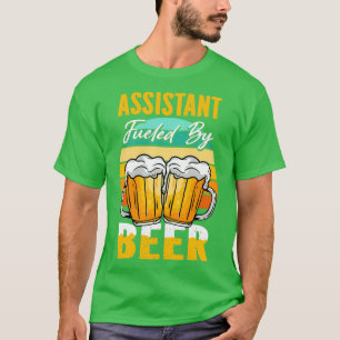 Camiseta Assistente Alimentado Por Beer Funny Beer Lover As