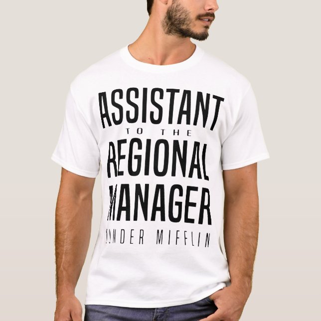 Camiseta assistente ao namorada regional do gerente (Frente)