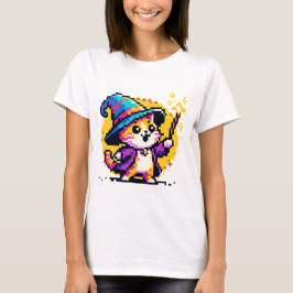 Camiseta Assistente Cat - Design de Fantasia de Arte em Pix