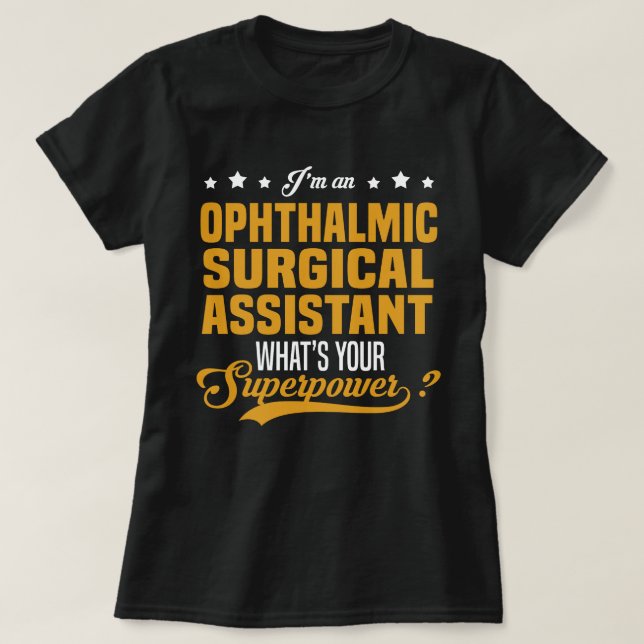 Camiseta Assistente Cirúrgico Oftálmico (Frente do Design)