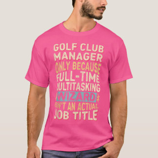 Camiseta Assistente Citação de Cargo Cotação Funny Golf Clu