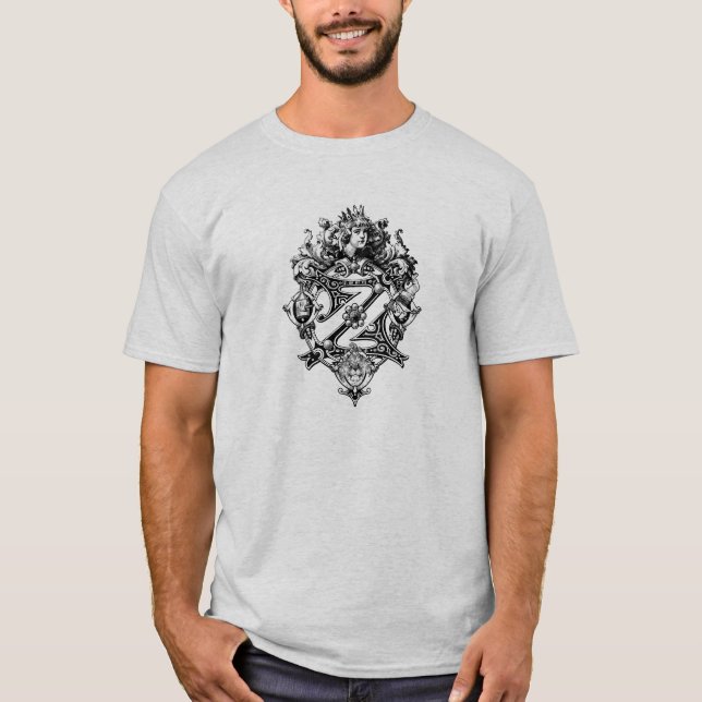 Camiseta Assistente Clássico da t-shirt do Oz Royalty Crest (Frente)