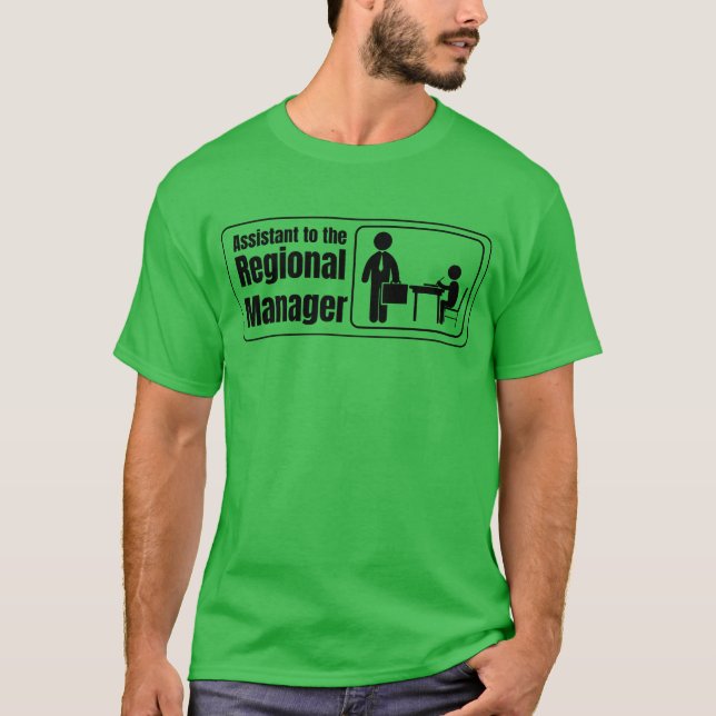 Camiseta Assistente da menina gerente regional (Frente)