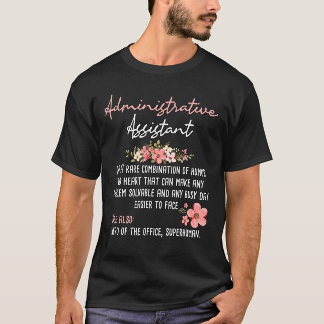 Camiseta Assistente de Administração do Assistente de Admin (Frente)