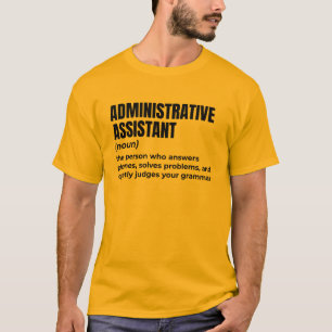 Camiseta Assistente de Administração Sarcástico
