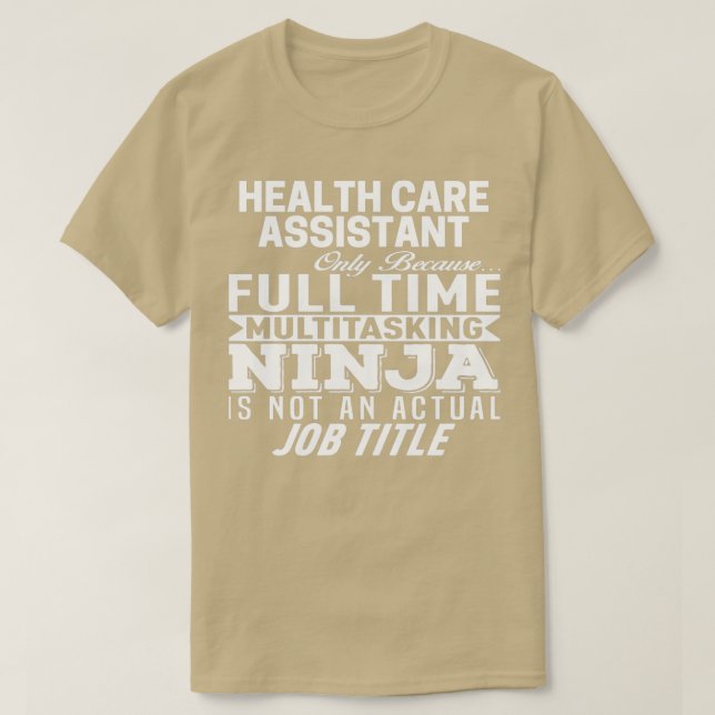 Camiseta Assistente de assistência médica 1 (Frente do Design)