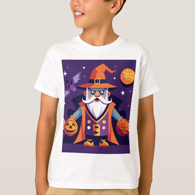 Camiseta Assistente de Basquete Halloween (Frente)