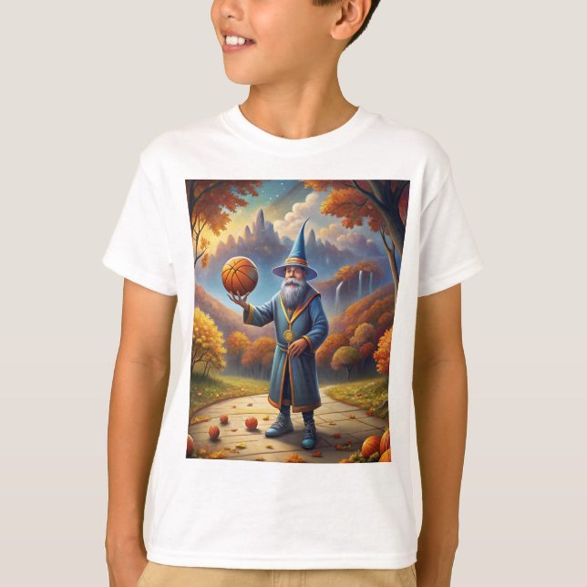 Camiseta Assistente de Basquete Mágico (Frente)