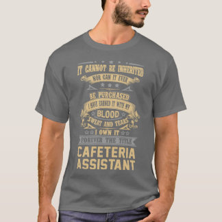 Camiseta Assistente De Cafeteria Para Sempre O Cargo De Tít