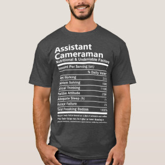 Camiseta Assistente de Cameraman Fac Nutricional e Inegável