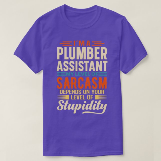 Camiseta Assistente de Canalizador Ix27m A 2 (Frente do Design)
