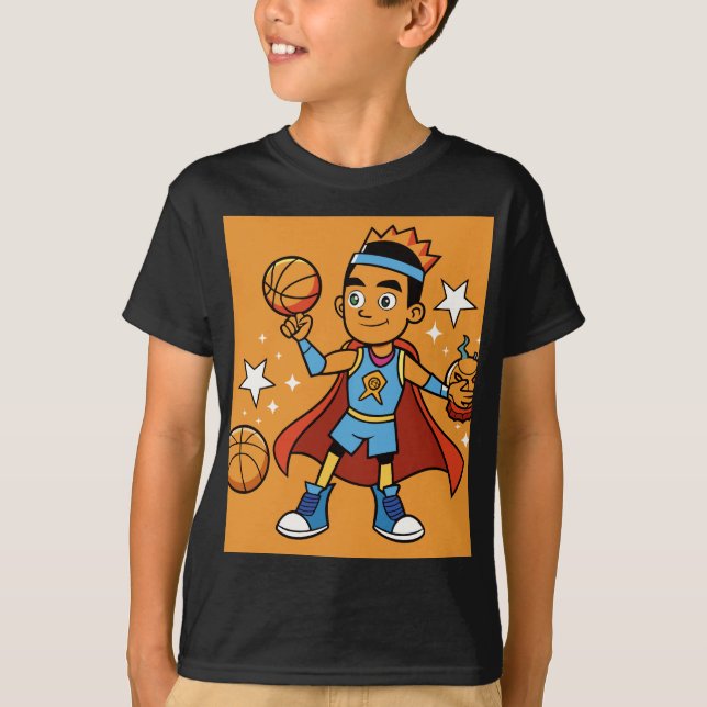 Camiseta Assistente de Cartoon Basball (Frente)