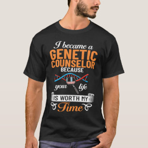 Camiseta Assistente de Conselheiro Genético Aconselhamento