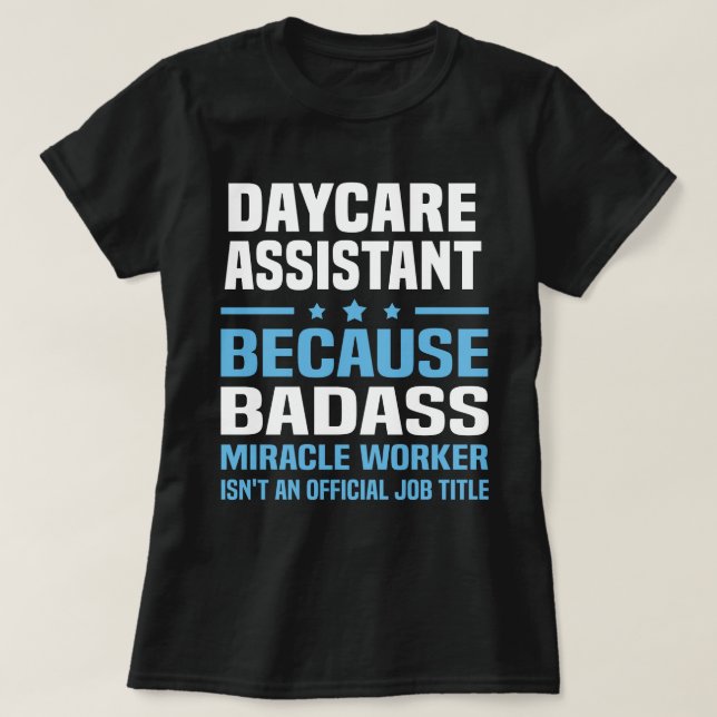 Camiseta Assistente de creche (Frente do Design)