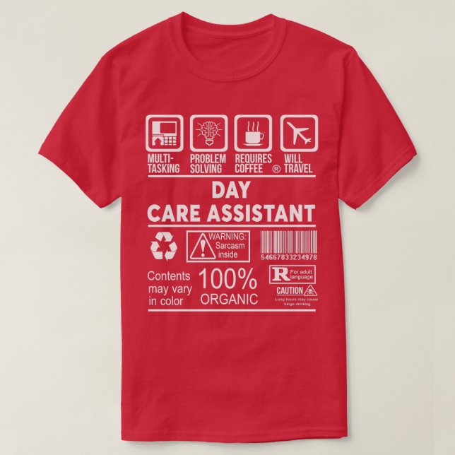 CAMISETA ASSISTENTE DE CUIDADOS DIÁRIOS NICE DESIGN 2017 2 (Frente do Design)