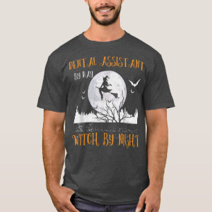 Camiseta Assistente De Dentagem Por Bruxa De Noite, Hallo