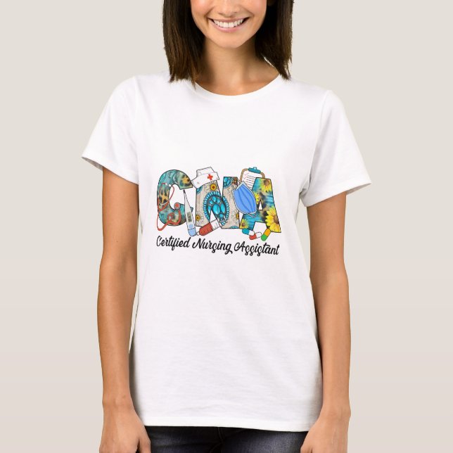 Camiseta Assistente de Enfermagem Certificado CNA (Frente)