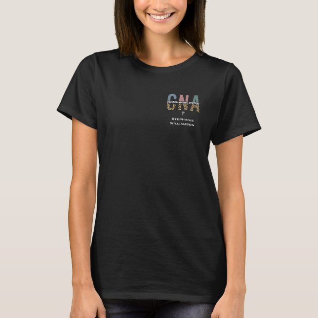 Camiseta Assistente de Enfermagem Certificado CNA Personali (Frente)
