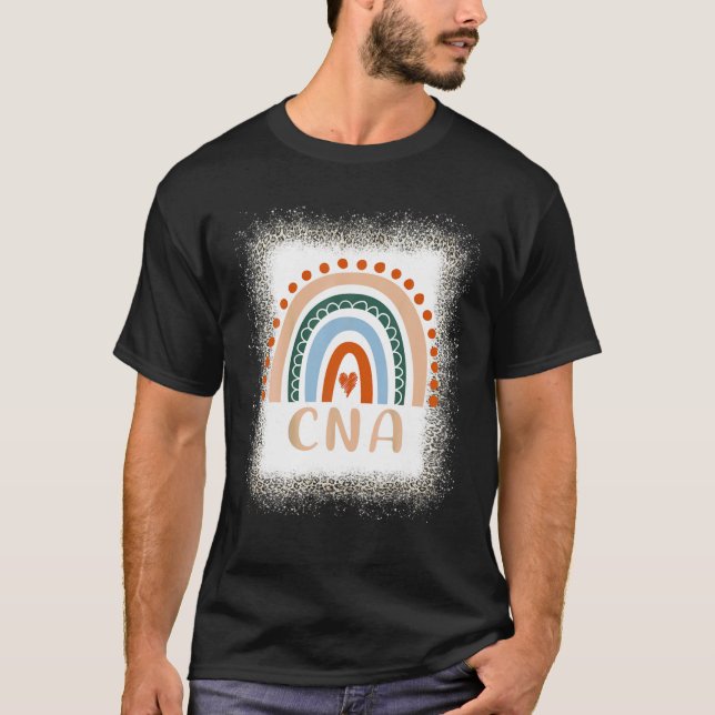 Camiseta Assistente de Enfermagem Certificado CNA Rainbow L (Frente)