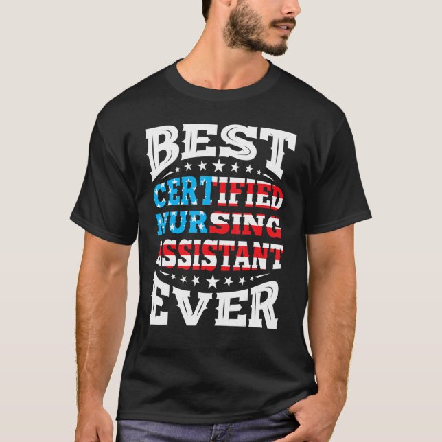 Camiseta Assistente De Enfermagem Certificado Da Cna 4 De J (Frente)