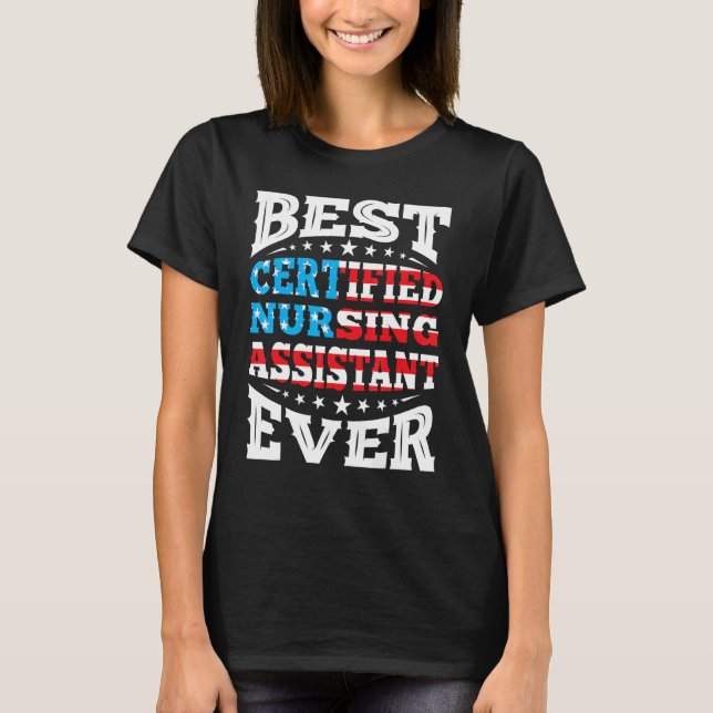 Camiseta Assistente De Enfermagem Certificado Da Cna 4 De J (Frente)