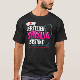 Camiseta Assistente De Enfermagem Certificado Não Pode Ser 