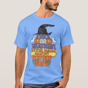 Camiseta Assistente De Enfermagem De Truque Ou Tratamento