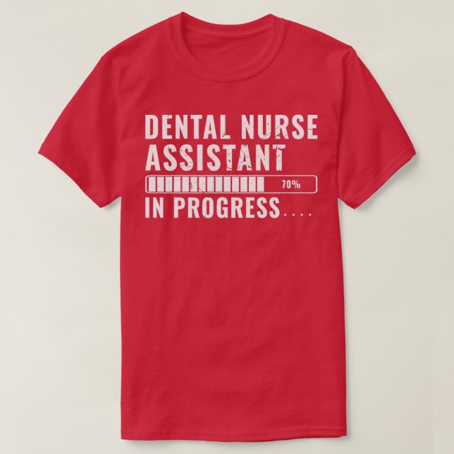 Camiseta Assistente De Enfermagem Dentária Para Formação No (Frente do Design)