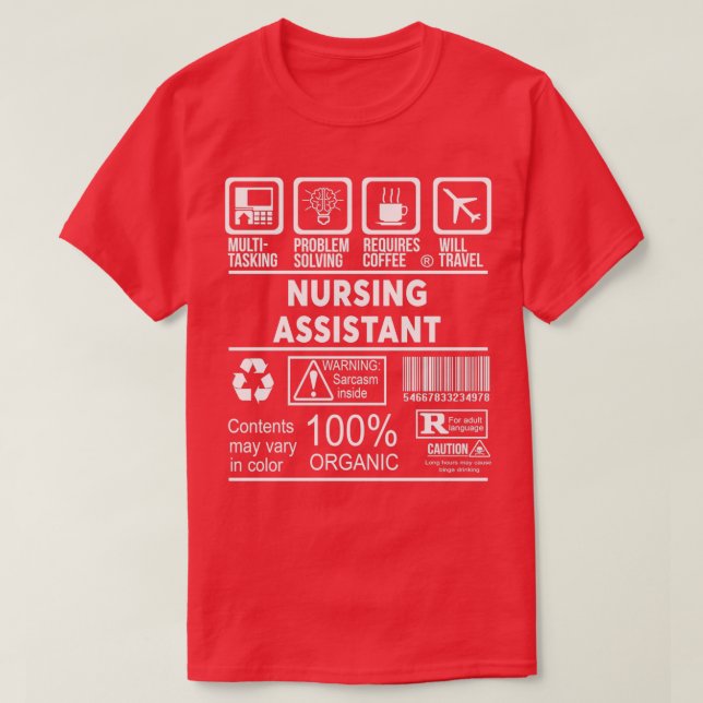 CAMISETA ASSISTENTE DE ENFERMEIRA NICE DESIGN 2017 1 (Frente do Design)