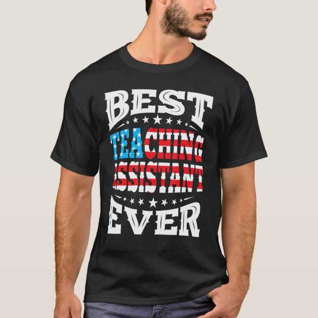 Camiseta Assistente de Ensino 4 de Julho Quarto EUA America (Frente)