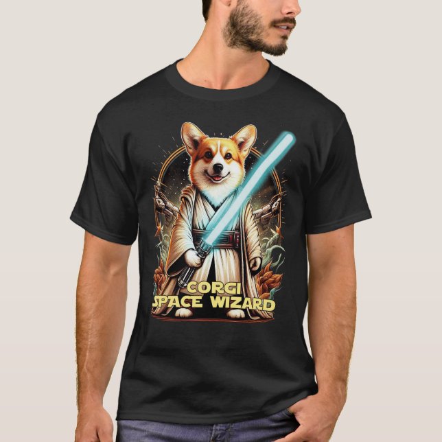 Camiseta Assistente de Espaço Corgi (Frente)