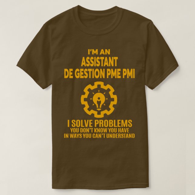 CAMISETA ASSISTENTE DE GESTION PME PMI NICE DESIGN 2017 3 (Frente do Design)