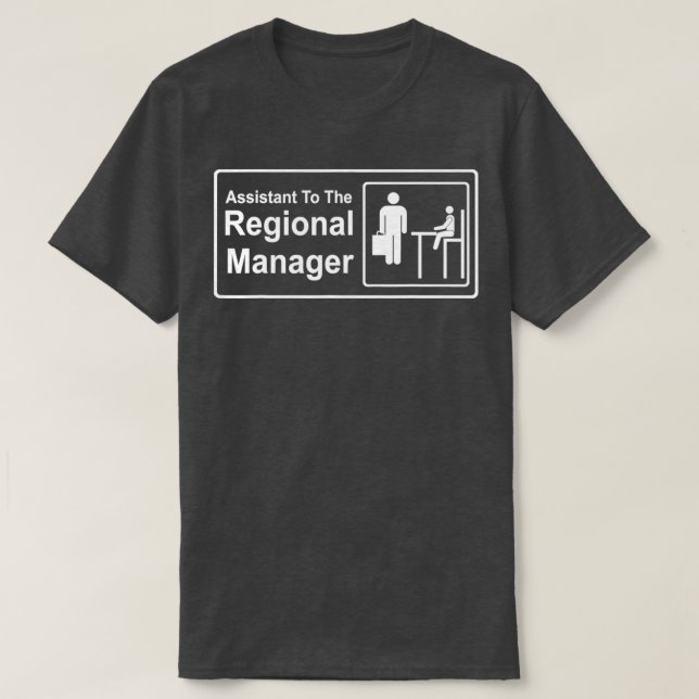 Camiseta Assistente De Gestor Regional Do Gestor Regional (Frente do Design)