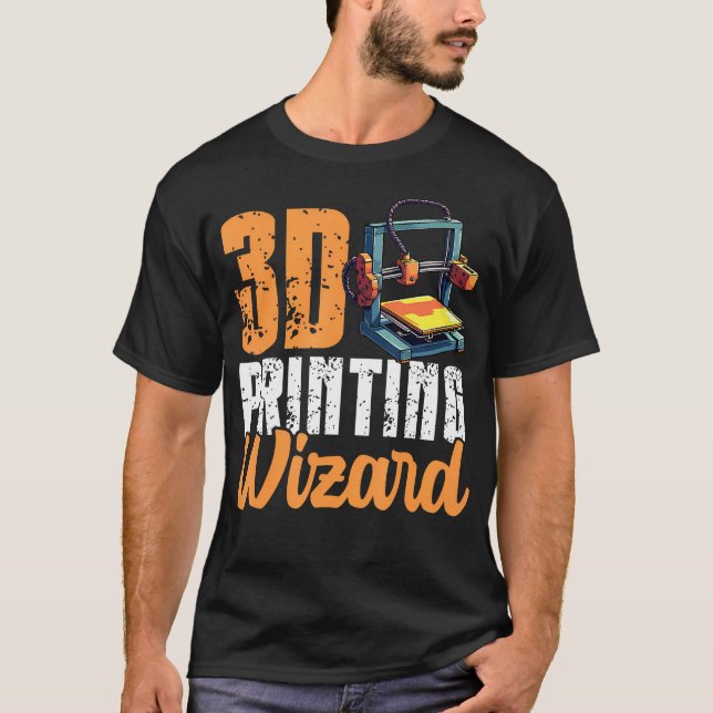 Camiseta Assistente de Impressão 3D Humor de Impressora 3D (Frente)